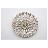 B.David Clear Rhinestone Brooch
