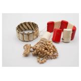 3 Costume Bracelets as found