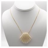 Trifari Shell Necklace on Chain