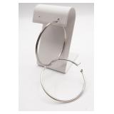 2" Sterling Silver Hoop Earrings