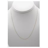 14Kt P Fine Chain Link Necklace Approx 18"