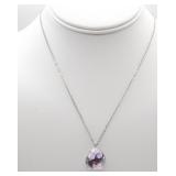 Swarovski Necklace Faceted Teardrop Shaped