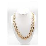 Trifari Gold Tone Loop Necklace