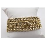 Lisner Gold Tone Triple Strand Bracelet