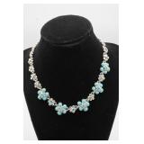 Vintage Style Floral Link Necklace