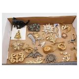 Assorted Costume Jewelry Pins