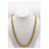 Napier Gold Tone Twisted Double Link Necklace