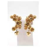 Kirks Folly Gold Tone and Rhinestone Earrings
