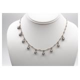 16" Sterling Silver Twist Chain Necklace with