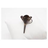 1.5"  Sterling Silver Flower Charm