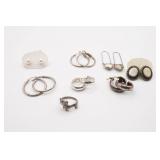 (7) Assorted Sterling SIlver Earrings and Ring