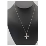 Sterling Silver Cross Pendant w/Silver Chain