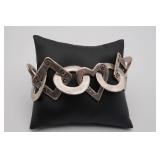 Sterling Silver Mexican Geometric Bracelet