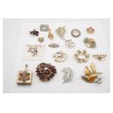 Assorted Costume Pins and Brooches