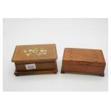 Wooden Music Boxes With Compartments