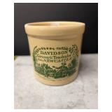 Vintage Davidson Grocer & Tea Dealer Crock