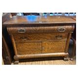 Antique Tiger Oak Sideboard