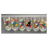 6 Smurfs Collectible Glasses