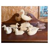 Hand-Carved Wood Duck Figures
