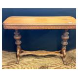Wooden Console Table With Carved Details