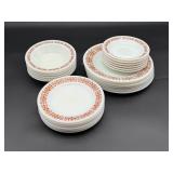 Pyrex Corning Copper Filigree Dinnerware