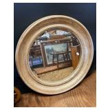 Large Round Beveled Mirror