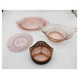 Pink Depression Glass Lot
