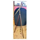 Brass Telescope with Wooden Tripod Stand