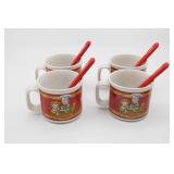 4 Campbellï¿½s Soup Mugs With Spoons
