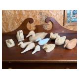Hand-Carved Wooden Duck Sculptures