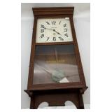 Sessions Regulator Wall Clock in Wood Case