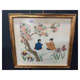 Vintage Geisha Garden Needle Point
