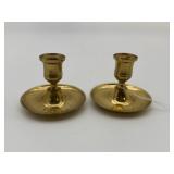 Vintage Brass Small Candle Holders