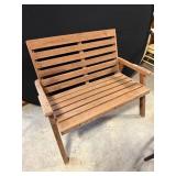 Wooden Slatted Garden Bench