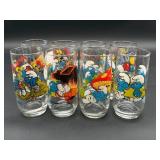 8 Smurfs-Themed Drinking Glasses