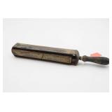 Antique Knife Sharpening Tool with Wooden Handle