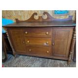 Mahogany Sideboard Barley Twist Columns