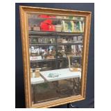 Vintage Rectangular Ornate Framed Mirror