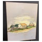 Oil Painting Coastal Scene on Canvas