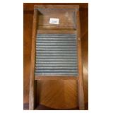 Vintage Wooden and Metal Washboard