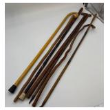Vintage Wooden Walking Canes