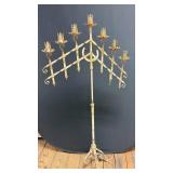 Ornate Metal Floor Standing Candelabra