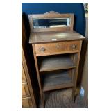 Oak Washstand With Mirror