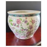Chinese Porcelain Fish Bowl Planter