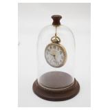 As-Is Pocket Watch With Glass Display Case