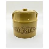 Yellow Ceramic Cookie Jar with Lid