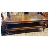 Hollywood Regency Mahogany Coffee Table