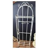 White Metal Free-Standing Rack