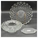 American Fostoria Glassware 3pcs
