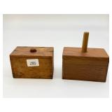 Rectangular Wooden Butter Molds (2)